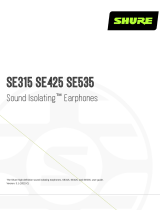 Shure SE315 User manual