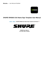 Shure SW6000 CAA Name Sign Template User manual