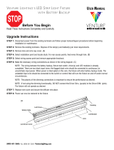 venturelighting venture lighting AS0044-B LED STRIP LIGHT FIXTURE BATTERY BACKUP User manual