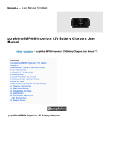 purpleline IMP009 Imperium 12V Battery Chargers User manual