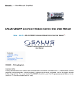 Salus CB500X Extension Module Control Box User manual