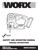Worx WX550 User manual