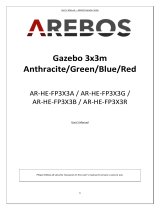 AREBOSGazebo 3x3m Anthracite
