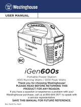 Westinghouse IGEN600S User manual