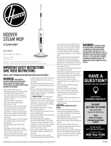 Hoover WH22110 Steam Mop User manual