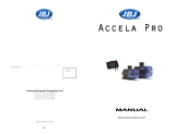 JBJ Accela Pro Wireless Smart Return Pump User manual
