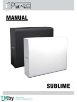 APART SUBLIME-W User manual