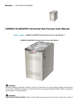 Lennox SL280UHNV Horizontal Gas Furnace User manual