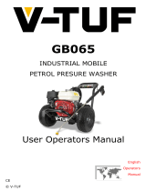 V-TUF GB065 Industrial Mobile Petrol Pressure Washer User manual