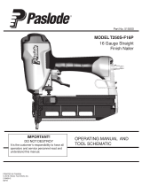 Paslode T250S-F16P User manual