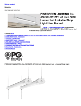 Pinegreen Lighting CL-4SL5KLST-2PK 42 Inch 5000 Lumen Led Linkable Shop Light User manual