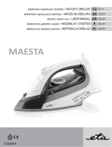 eta MAESTA Electric steam iron User manual