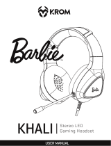 KROM Barbie KHALI Stereo LED Gaming Headset User manual