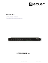 Ecler eSAM702 User manual