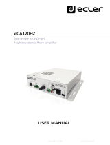 Ecler eCA120HZ User manual