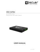 Ecler VEO-CAP4U User manual