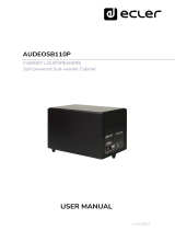 Ecler AUDEOSB110P User manual