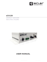 Ecler eCA120 User manual