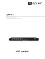 Ecler eSAM603 User manual