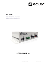 Ecler eCA120 User manual