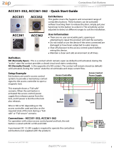 Zap ACC351 User manual