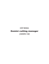 Gemini Cutting Manager User manual