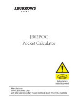 J.Burrows JB02POCBK User manual