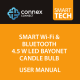 connex CONNECT Smart WiFi and Bluetooth 4.5 W LED Bayonet Candle Bulb User manual