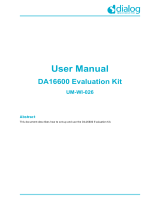 Dialog DA16600 User manual