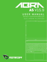 Monster Abra A5 V15.9 15.6 Inch Gaming Laptop User manual