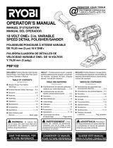 Ryobi PBF102 User manual