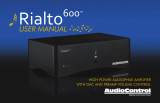 AudioControl Rialto 600 User manual