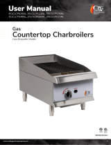 CPG 351CL Series Gas Countertop Charbroilers User manual