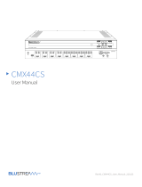 BluStream CMX44CS User manual