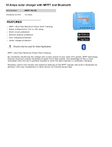 Elsema 10 Amps Solar Charger User manual