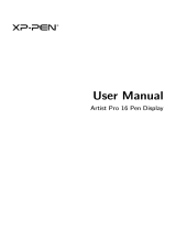 XP-Pen XP-PEN Artist Pro 16 Pen Display User manual