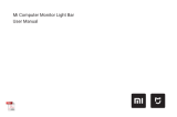 Xiaomi Computer Monitor Light Bar User manual
