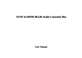 Orei AV-SV to HDMI 4Kx2K Scaler Converter Box User manual