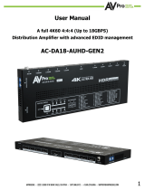 AV Pro edge AC-DA18-AUHD-GEN2 User manual