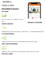 SkyBell TRIM II PRO Wi-Fi Video Doorbell Camera User manual