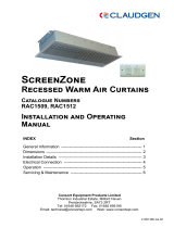 ClaudgenRAC1509 Recessed Warm Air Curtains