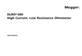 Megger DLRO 600 User manual