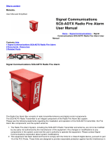 Signal Communications SC8-ADTX Radio Fire Alarm User manual