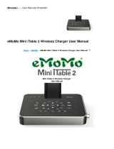 eMoMo Mini iTable 2 Wireless Charger User manual