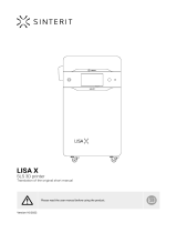 SINTERIT Lisa X SLS User manual