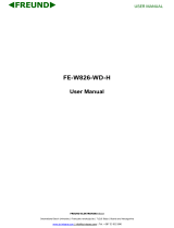 Freund FE-W826-WD-H User manual