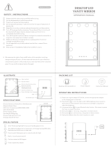Shenzhen Dapai Mirror DP330-12 Desktop LED Vanity Mirror User manual