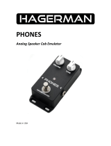 Hagerman Phones Analog Speaker Cab Emulator User manual
