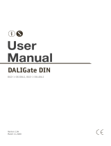 SUNDRAX DGD-1-DE2DALI User manual