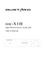 GUSTARD DAC-X18 High Performance Audio DAC User manual